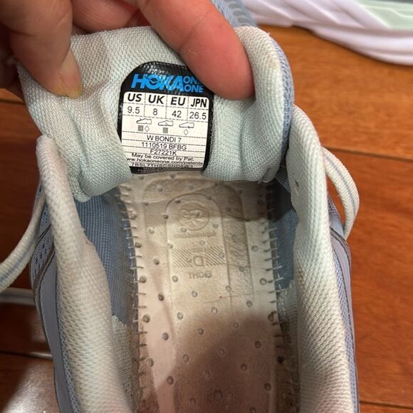 Hoka One One W Bondi 7 Running Athletic Shoes size 9.5 - Picture 8 of 10